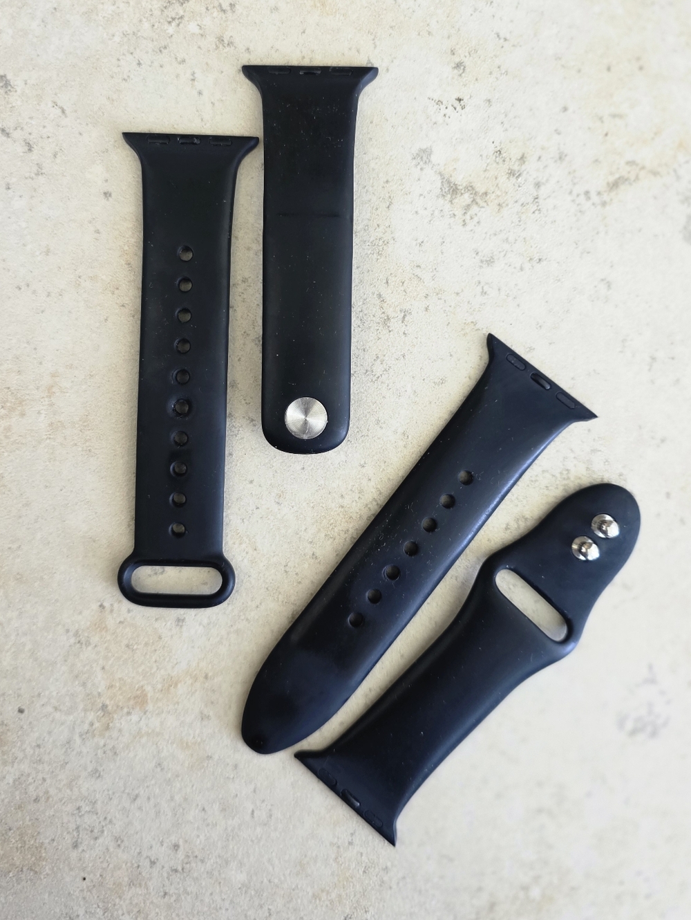 38-40mm Black Silicone Apple Smartwatch Replacement Band